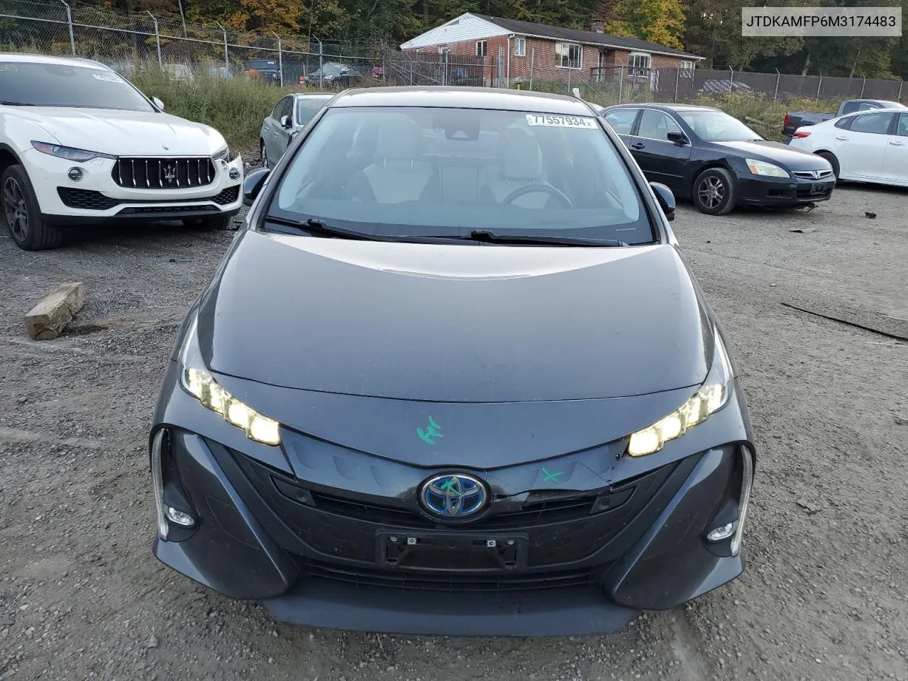 2021 Toyota Prius Prime Le VIN: JTDKAMFP6M3174483 Lot: 77557934