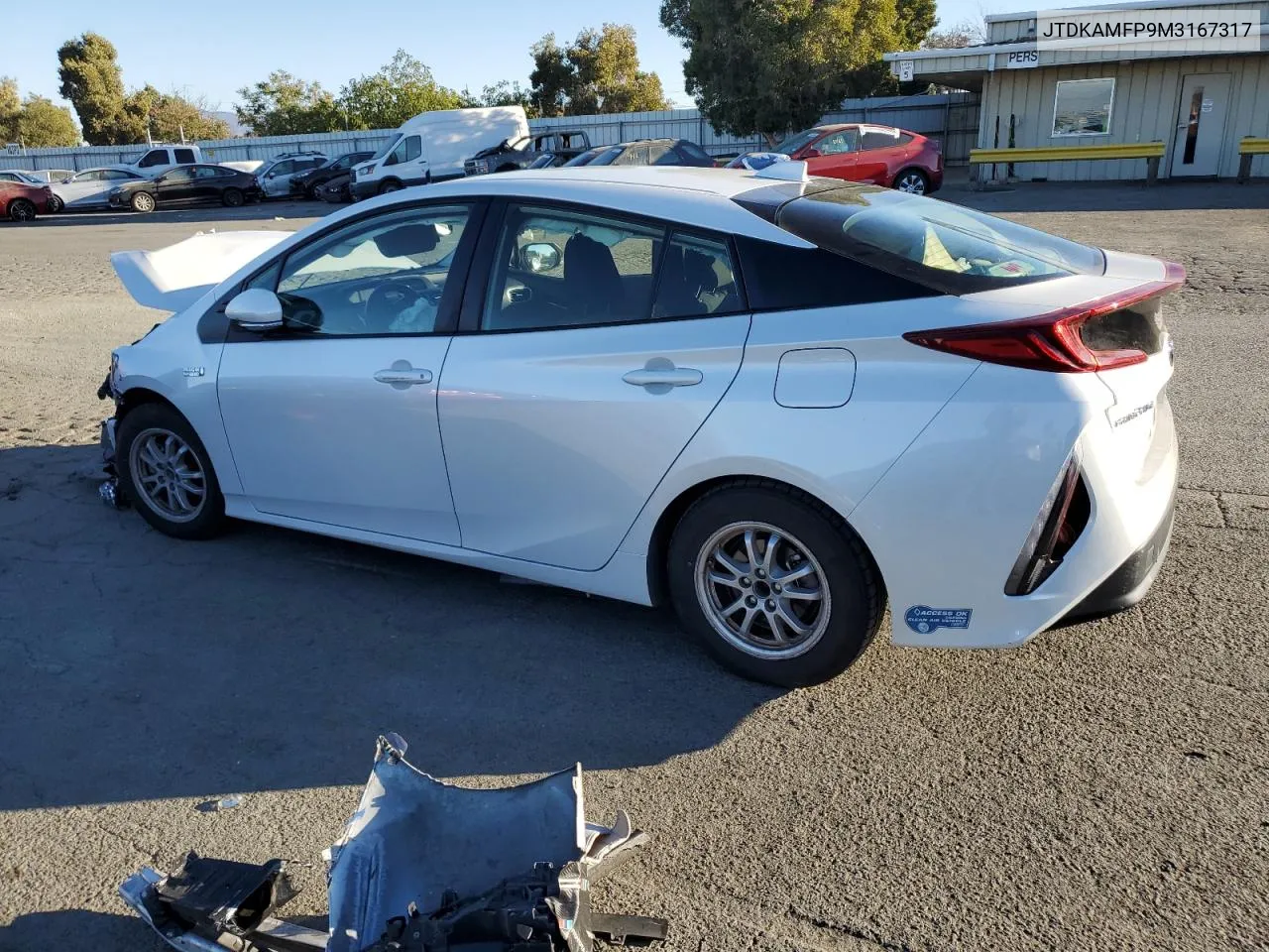 2021 Toyota Prius Prime Le VIN: JTDKAMFP9M3167317 Lot: 77643144