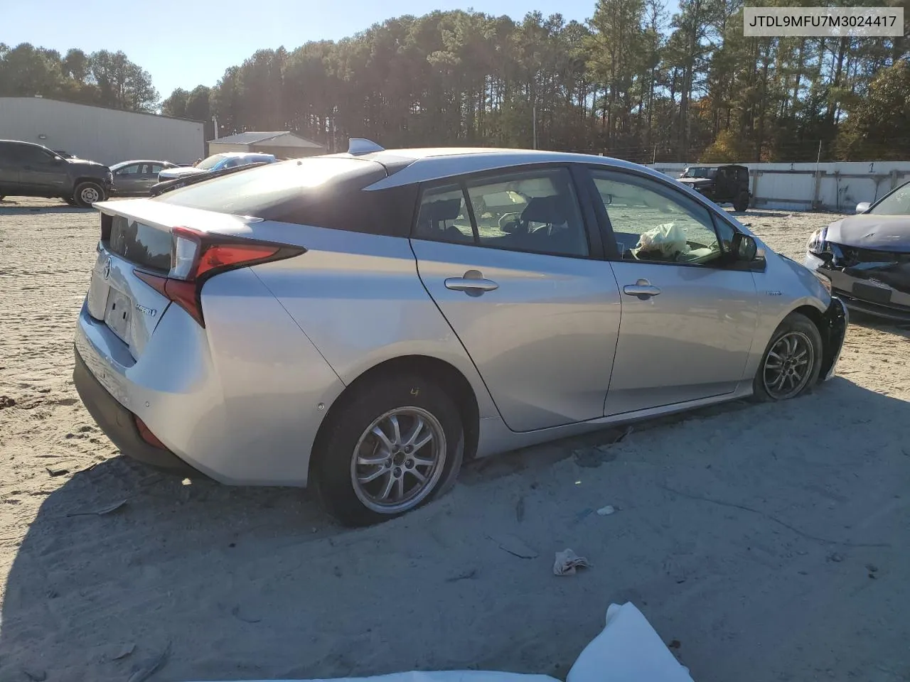 2021 Toyota Prius Le VIN: JTDL9MFU7M3024417 Lot: 77681094