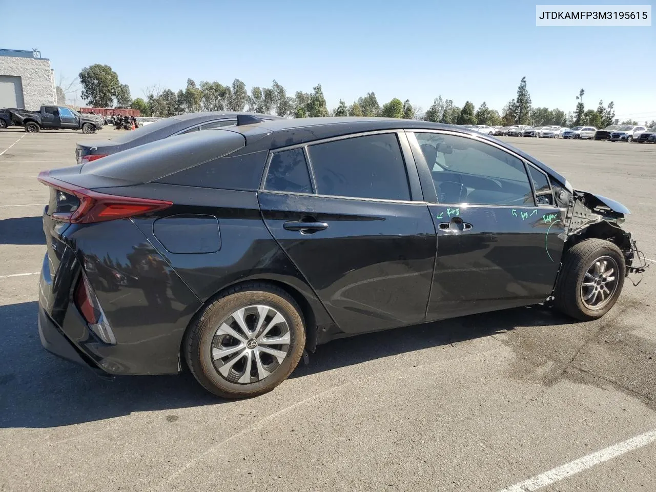 JTDKAMFP3M3195615 2021 Toyota Prius Prime Le