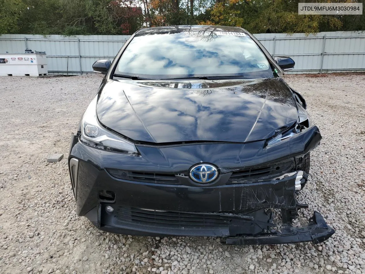 2021 Toyota Prius Le VIN: JTDL9MFU6M3030984 Lot: 78014184