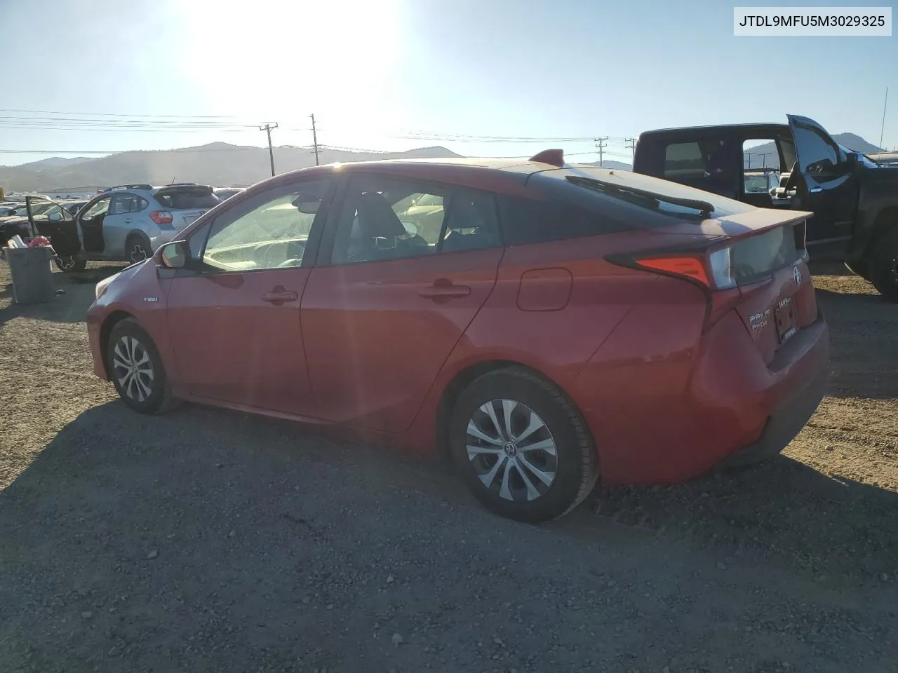 2021 Toyota Prius Le VIN: JTDL9MFU5M3029325 Lot: 78189594