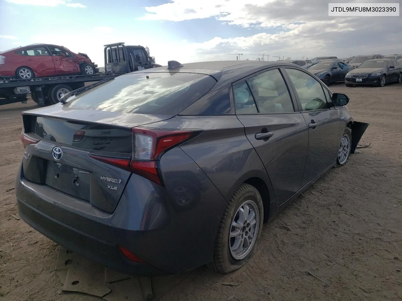 2021 Toyota Prius Le VIN: JTDL9MFU8M3023390 Lot: 78237564