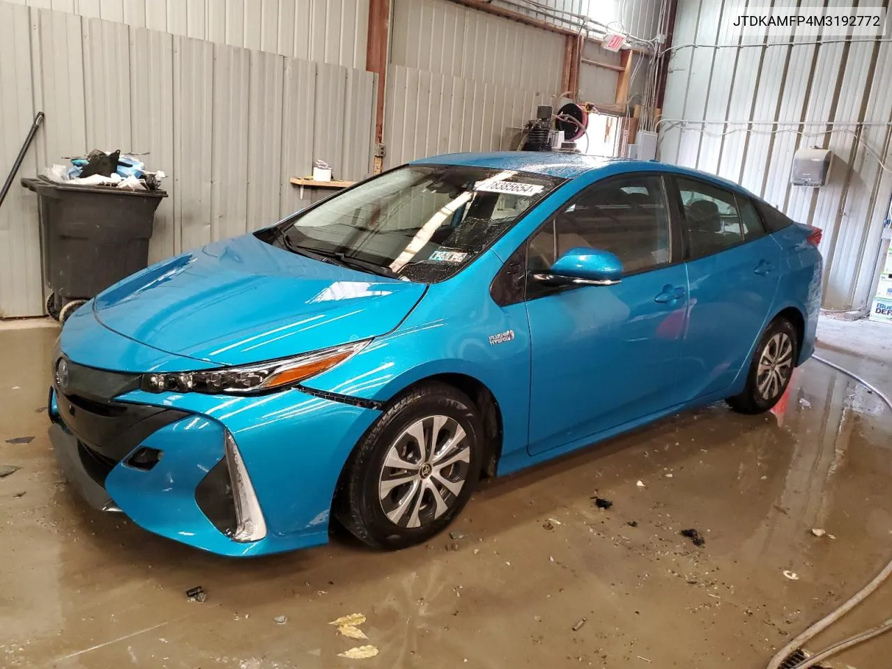 2021 Toyota Prius Prime Le VIN: JTDKAMFP4M3192772 Lot: 78385654