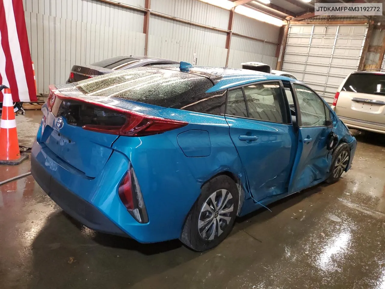 2021 Toyota Prius Prime Le VIN: JTDKAMFP4M3192772 Lot: 78385654