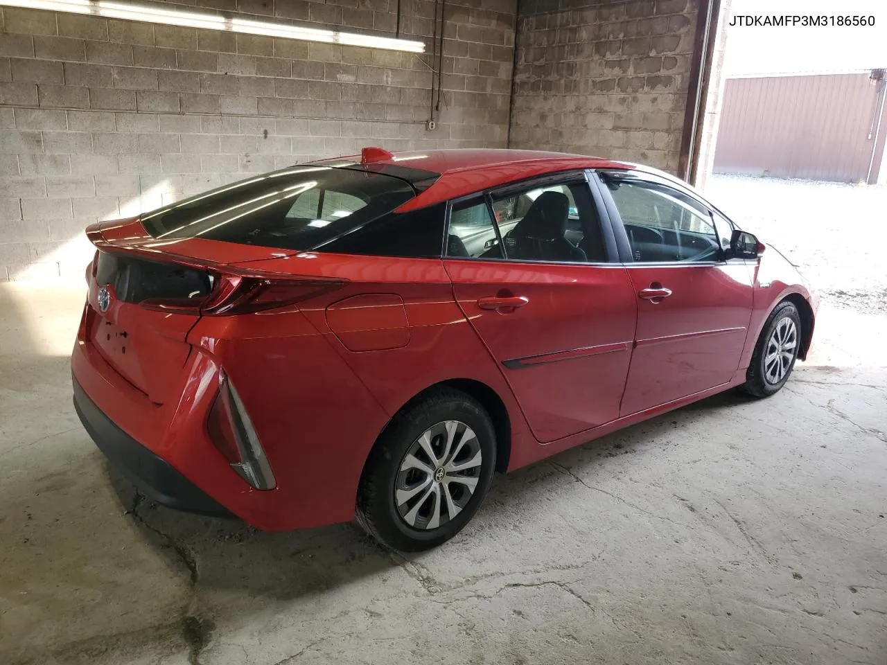 2021 Toyota Prius Prime Le VIN: JTDKAMFP3M3186560 Lot: 78648894