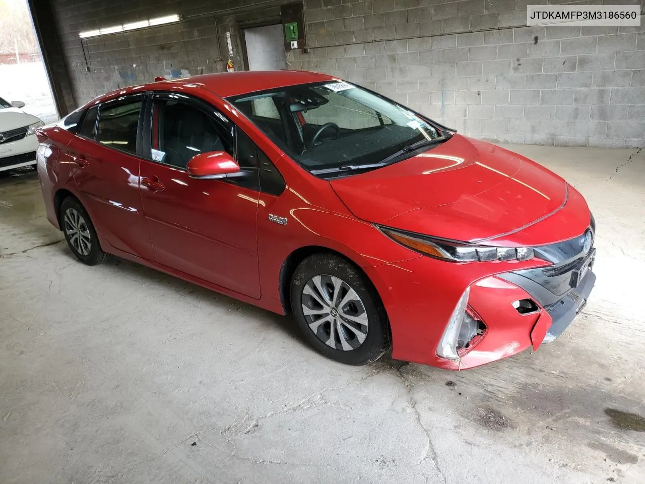 2021 Toyota Prius Prime Le VIN: JTDKAMFP3M3186560 Lot: 78648894