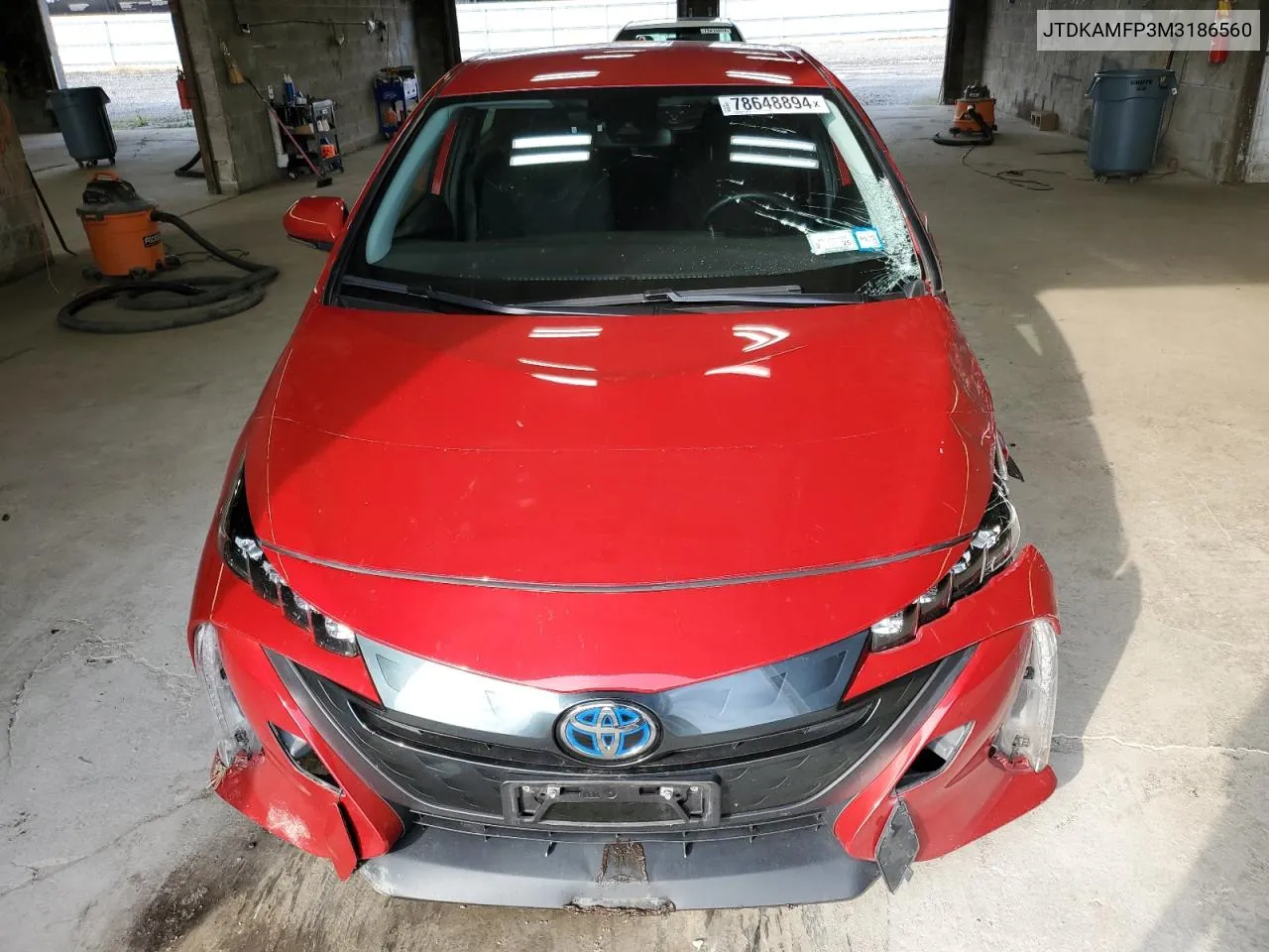 2021 Toyota Prius Prime Le VIN: JTDKAMFP3M3186560 Lot: 78648894