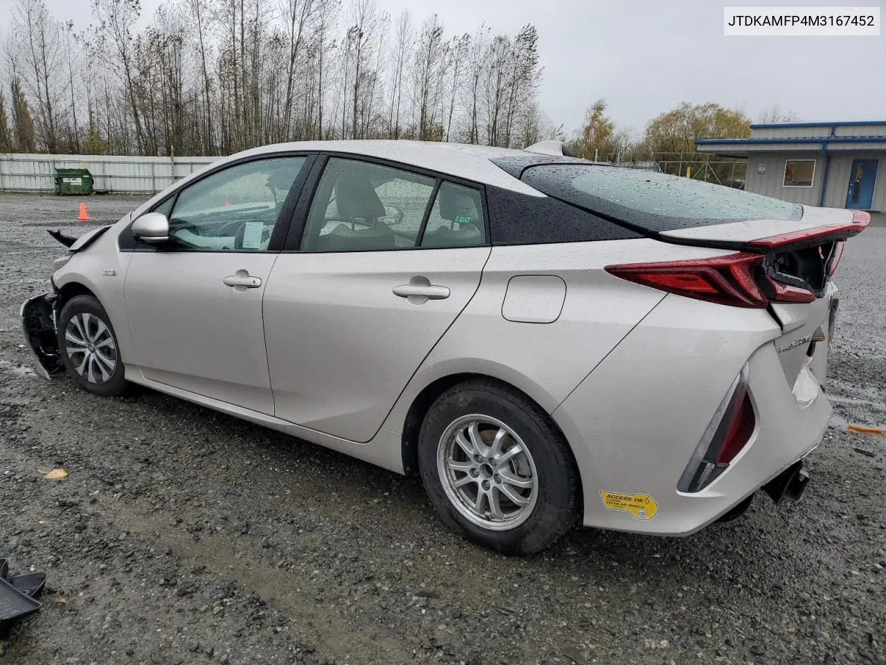 2021 Toyota Prius Prime Le VIN: JTDKAMFP4M3167452 Lot: 79227044