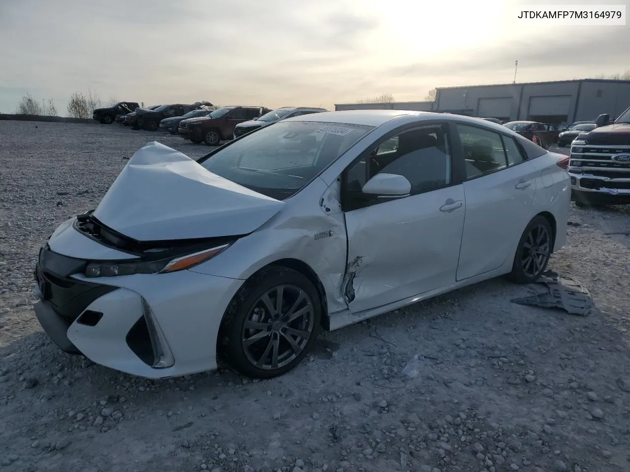 2021 Toyota Prius Prime Le VIN: JTDKAMFP7M3164979 Lot: 80375334