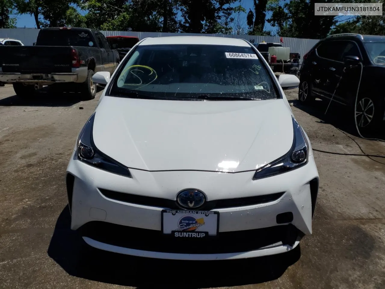 2022 Toyota Prius Night Shade VIN: JTDKAMFU3N3181804 Lot: 60864574