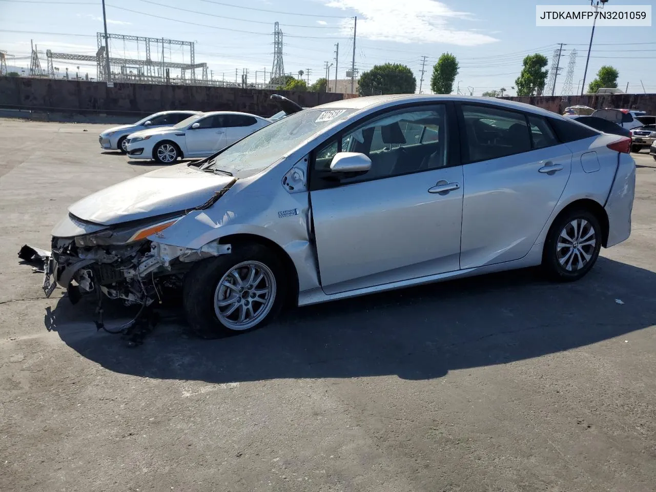 2022 Toyota Prius Prime Le VIN: JTDKAMFP7N3201059 Lot: 63715184