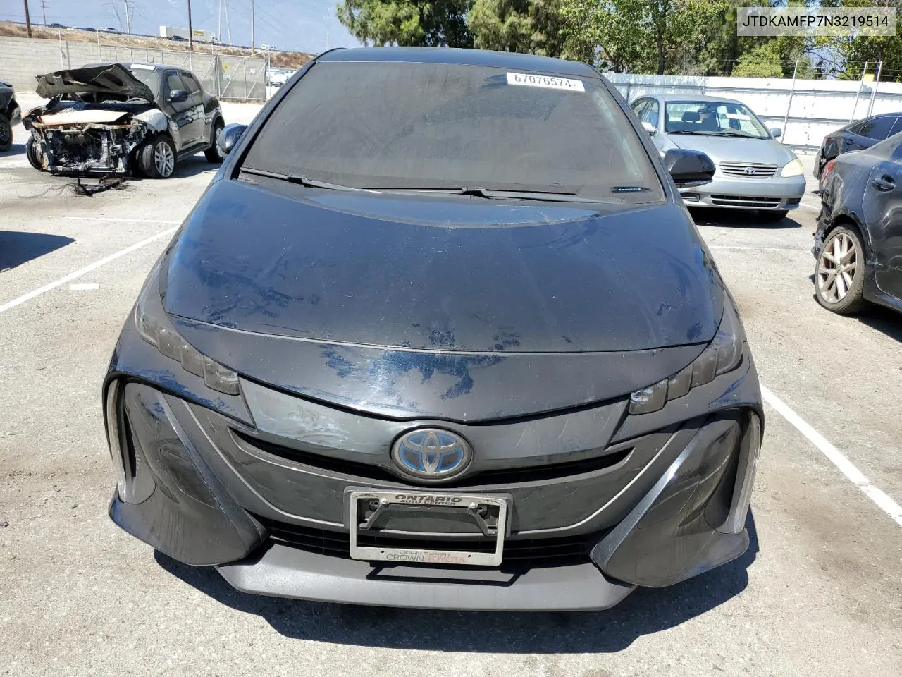 2022 Toyota Prius Prime Le VIN: JTDKAMFP7N3219514 Lot: 67076574