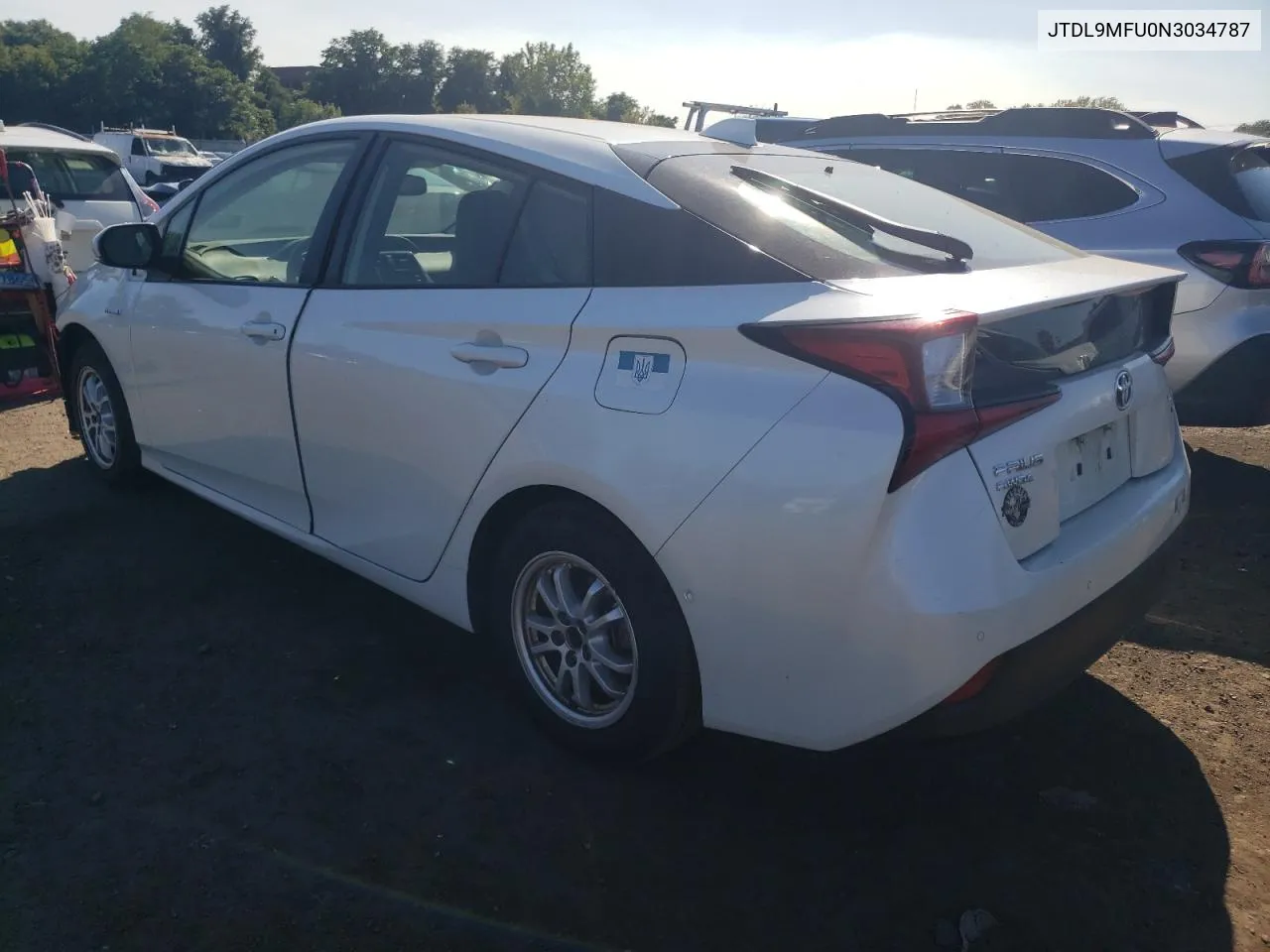 2022 Toyota Prius Le VIN: JTDL9MFU0N3034787 Lot: 69855124