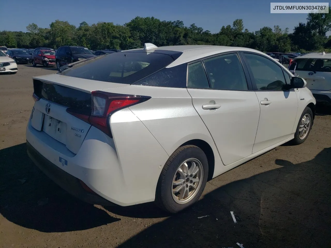 2022 Toyota Prius Le VIN: JTDL9MFU0N3034787 Lot: 69855124