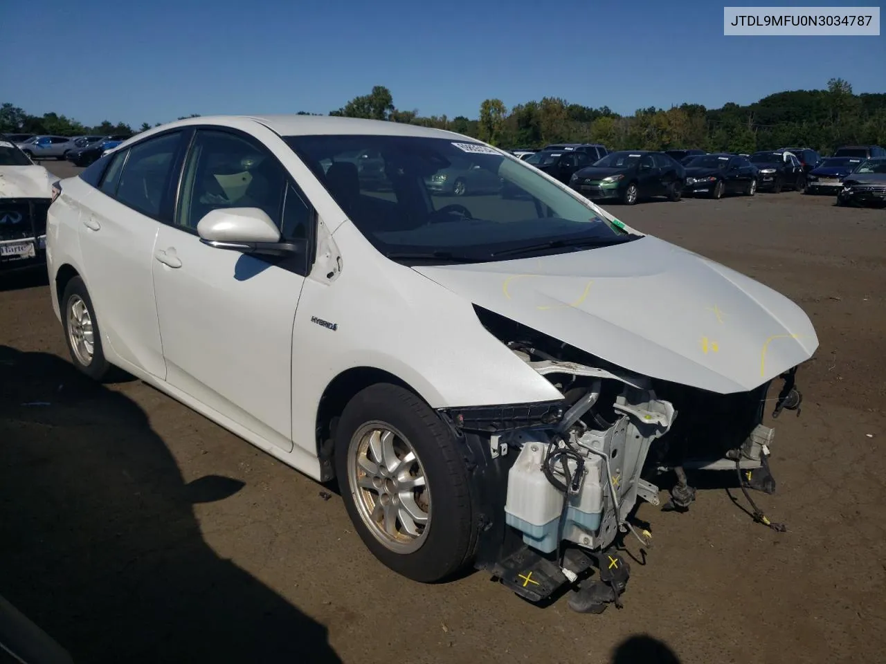 2022 Toyota Prius Le VIN: JTDL9MFU0N3034787 Lot: 69855124