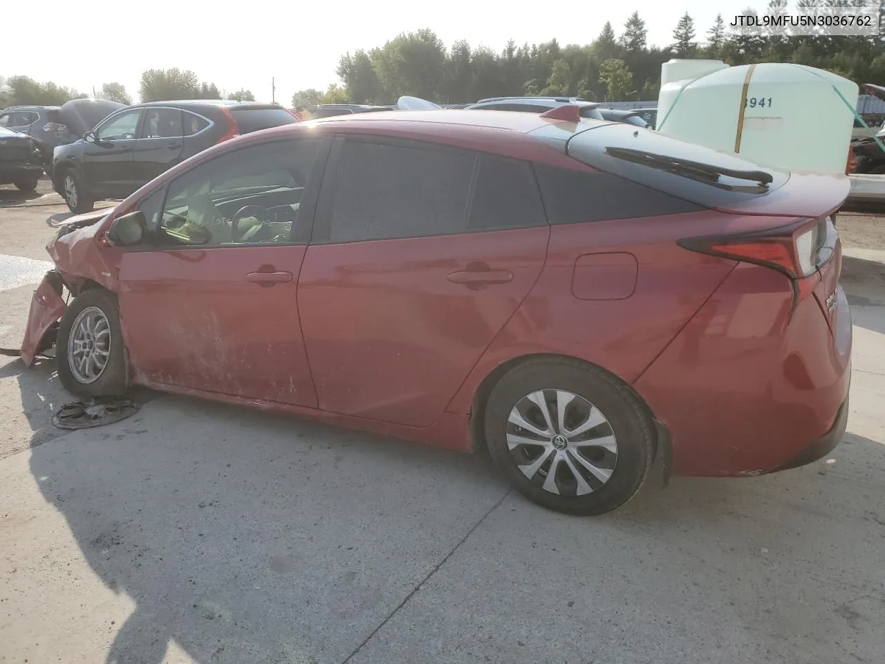 2022 Toyota Prius Le VIN: JTDL9MFU5N3036762 Lot: 70233314