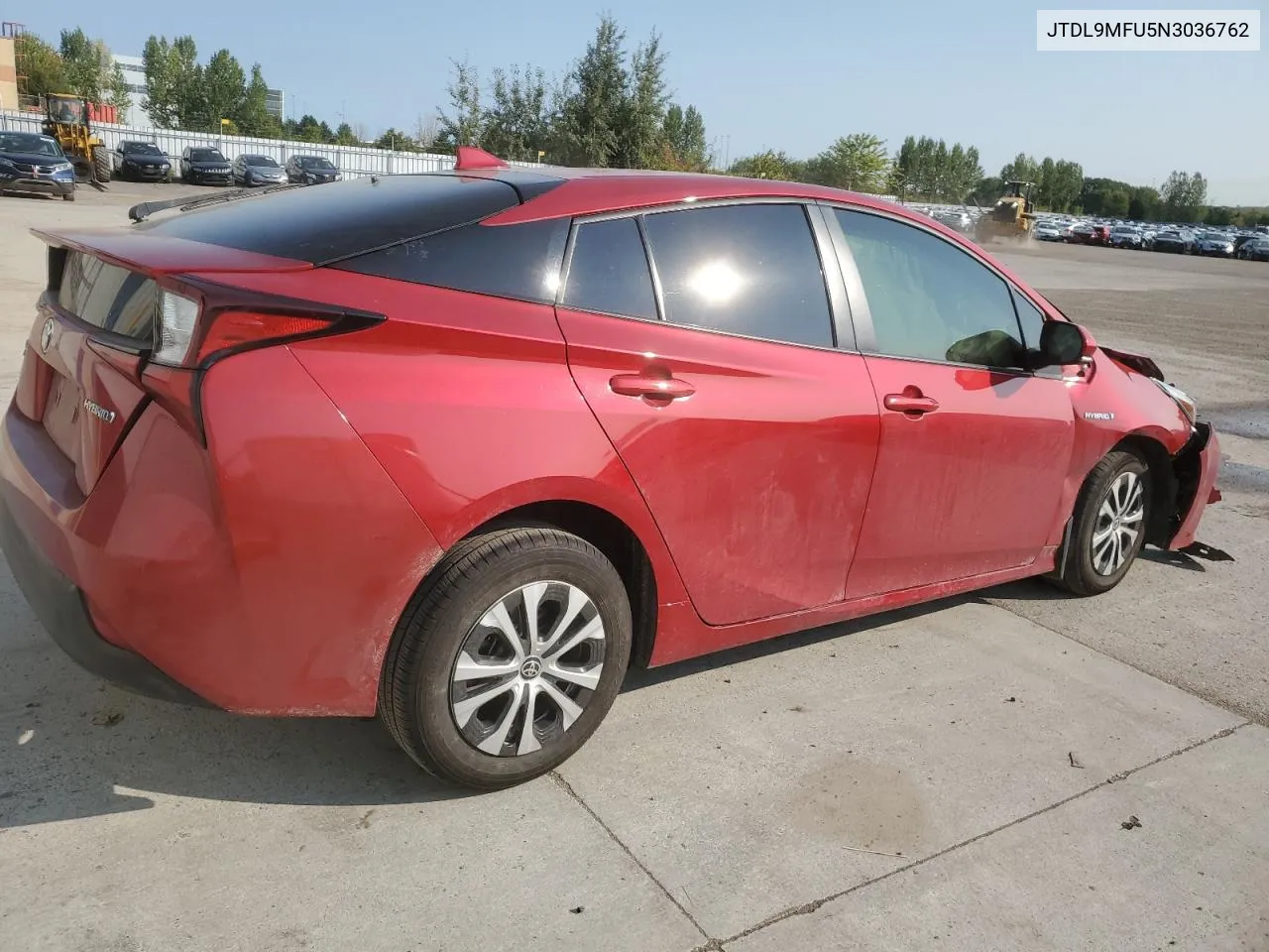 2022 Toyota Prius Le VIN: JTDL9MFU5N3036762 Lot: 70233314