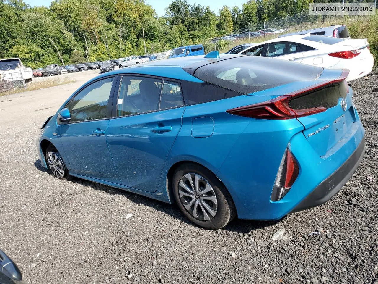 2022 Toyota Prius Prime Le VIN: JTDKAMFP2N3229013 Lot: 70959394