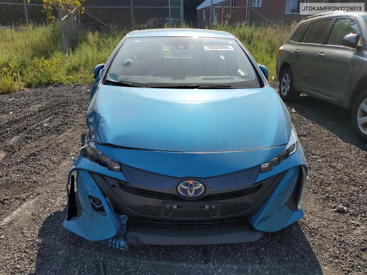 2022 Toyota Prius Prime Le VIN: JTDKAMFP2N3229013 Lot: 70959394