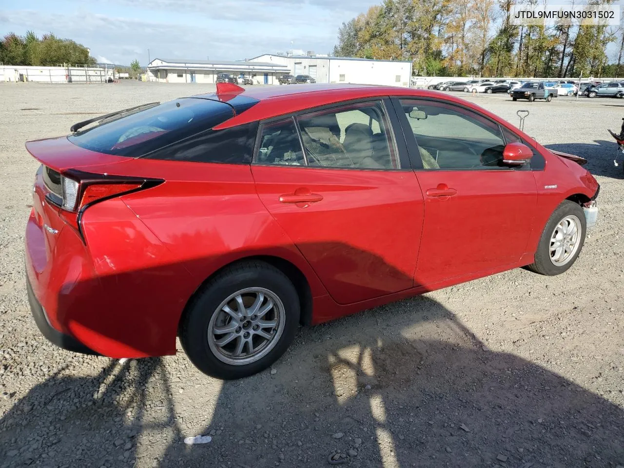 2022 Toyota Prius Le VIN: JTDL9MFU9N3031502 Lot: 71605014