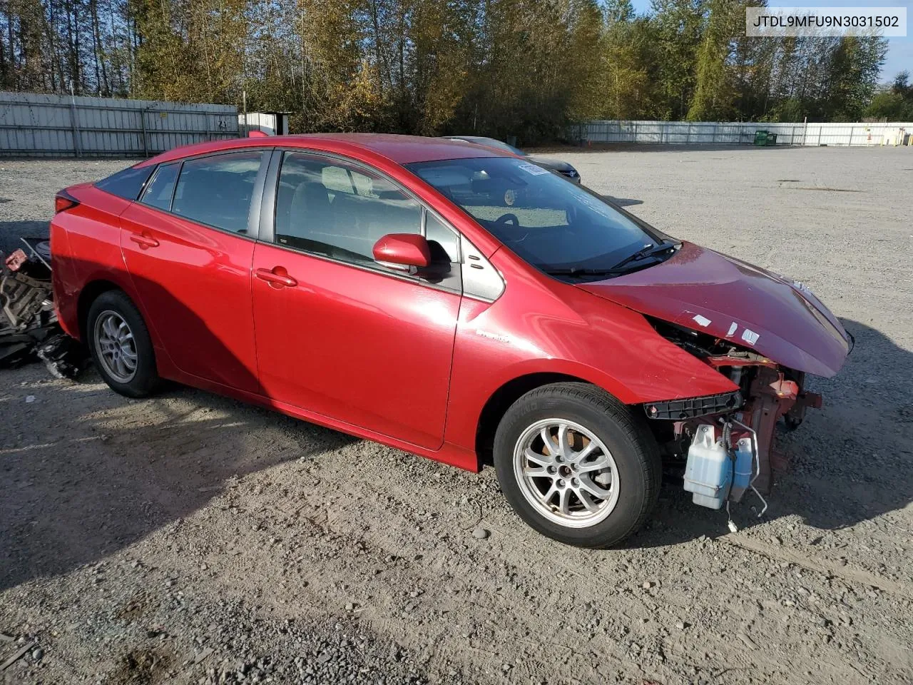 2022 Toyota Prius Le VIN: JTDL9MFU9N3031502 Lot: 71605014