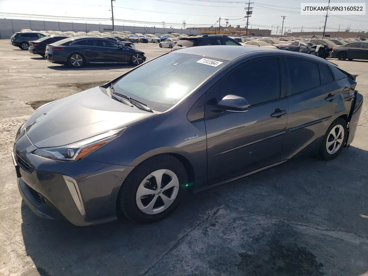 2022 Toyota Prius Night Shade VIN: JTDKAMFU9N3160522 Lot: 71849564