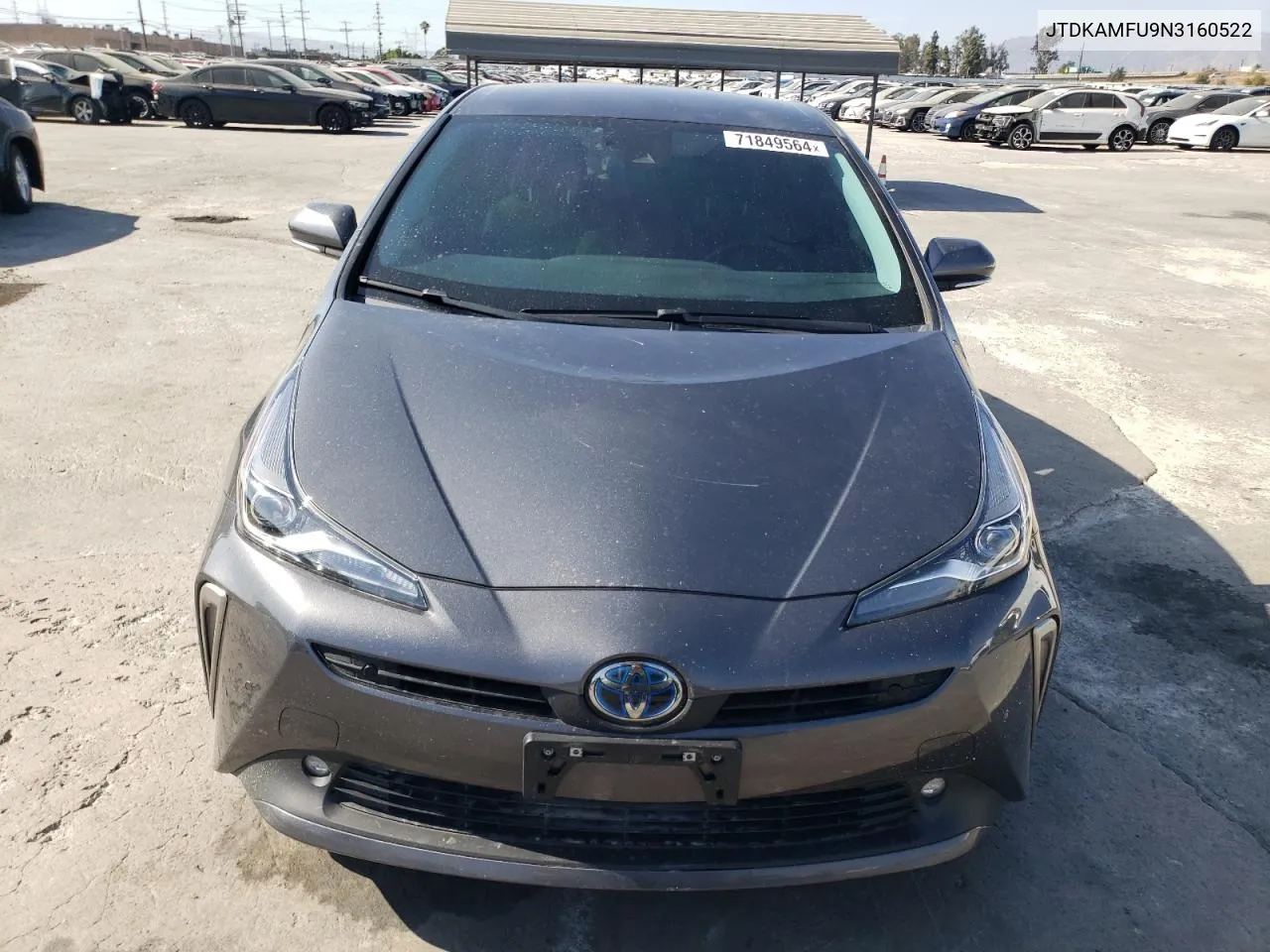 2022 Toyota Prius Night Shade VIN: JTDKAMFU9N3160522 Lot: 71849564