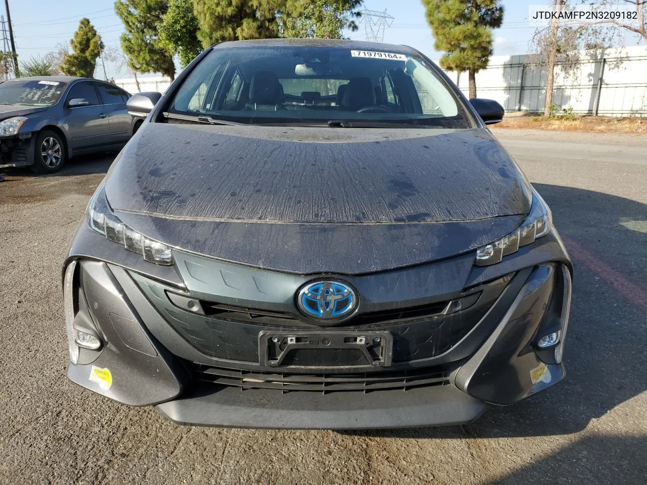 2022 Toyota Prius Prime Le VIN: JTDKAMFP2N3209182 Lot: 71979164