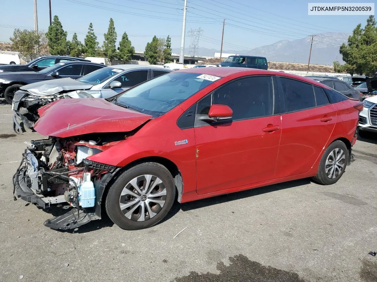 2022 Toyota Prius Prime Le VIN: JTDKAMFP5N3200539 Lot: 73427474