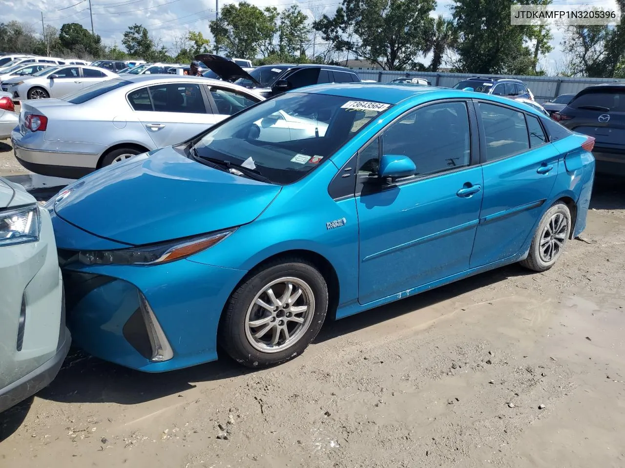 2022 Toyota Prius Prime Le VIN: JTDKAMFP1N3205396 Lot: 73643564