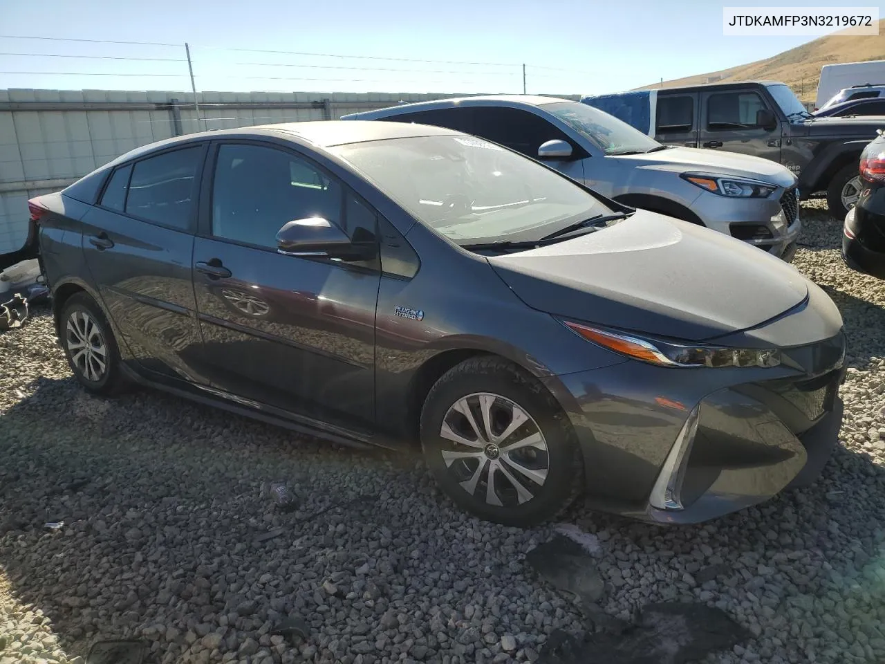 2022 Toyota Prius Prime Le VIN: JTDKAMFP3N3219672 Lot: 73768124