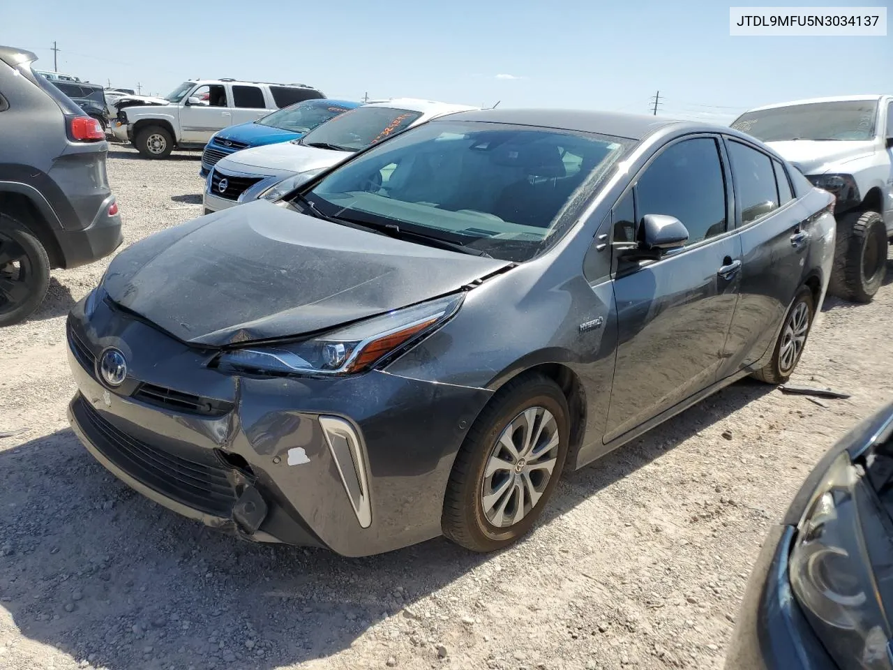 2022 Toyota Prius Le VIN: JTDL9MFU5N3034137 Lot: 74257494