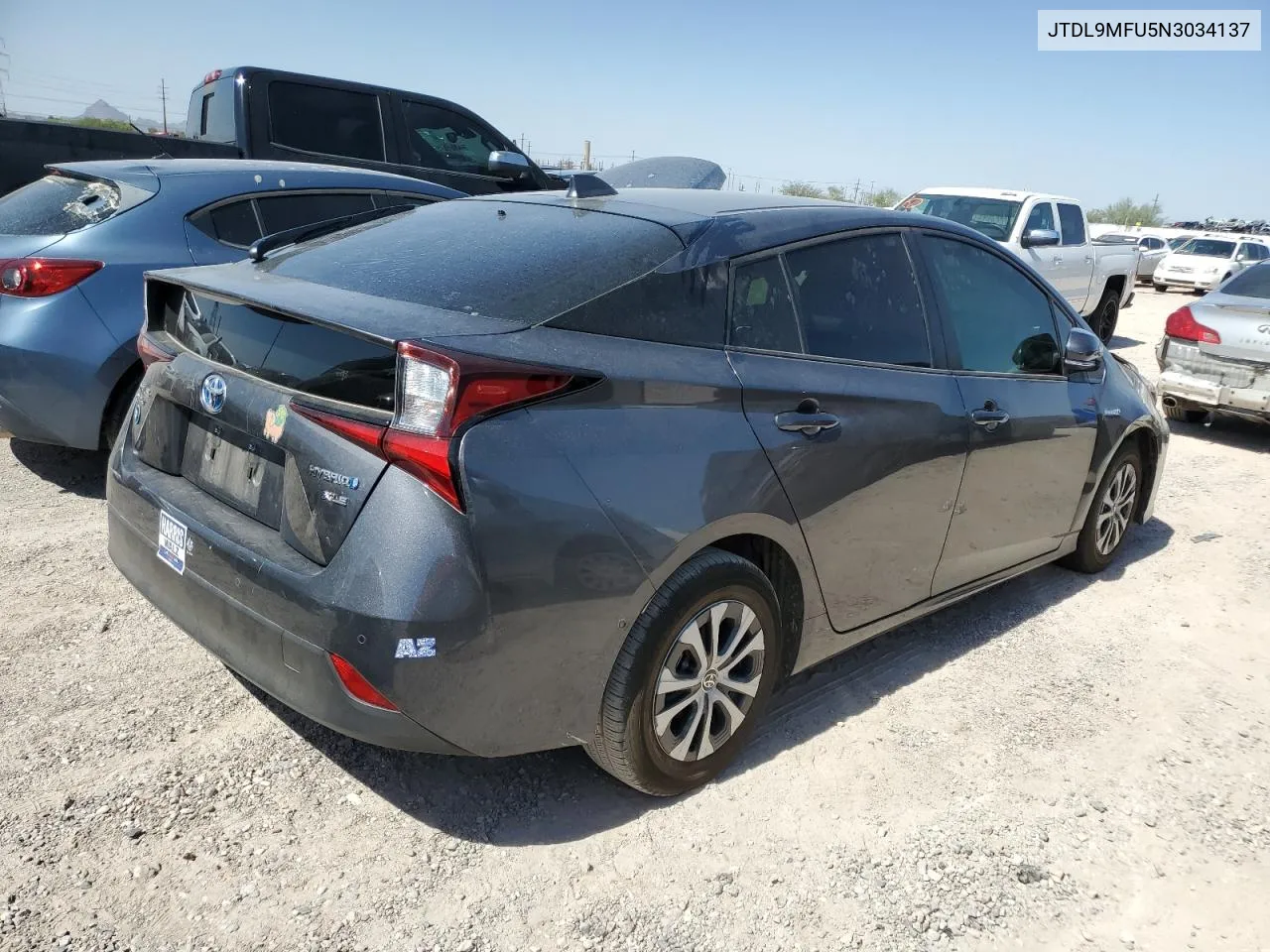 2022 Toyota Prius Le VIN: JTDL9MFU5N3034137 Lot: 74257494