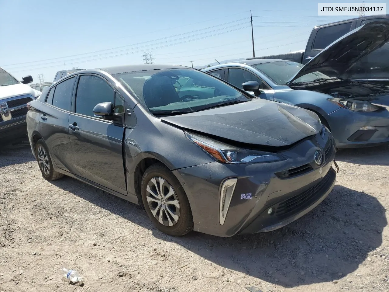 2022 Toyota Prius Le VIN: JTDL9MFU5N3034137 Lot: 74257494