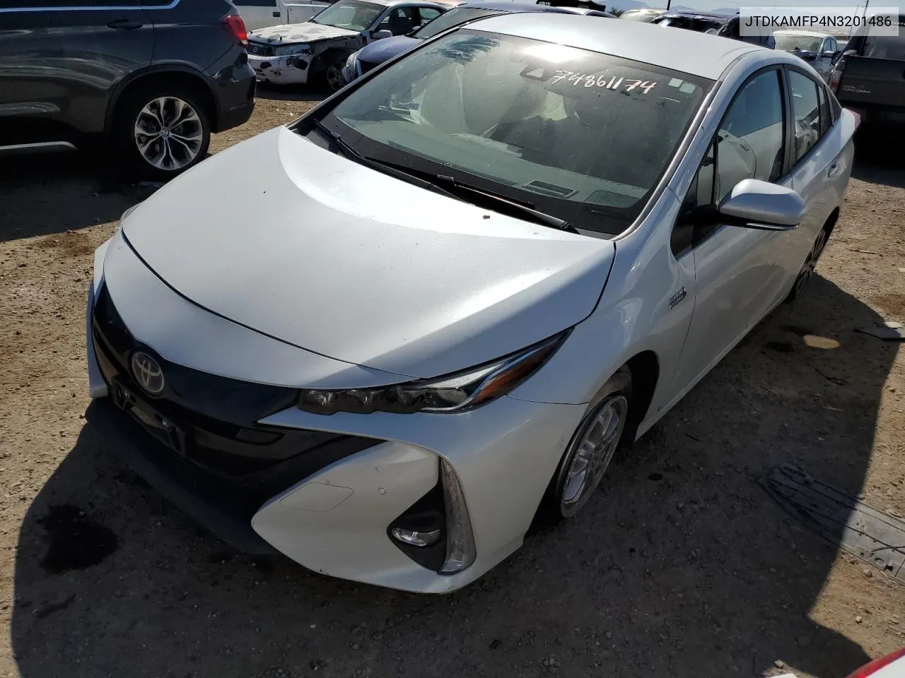 2022 Toyota Prius Prime Le VIN: JTDKAMFP4N3201486 Lot: 74861174