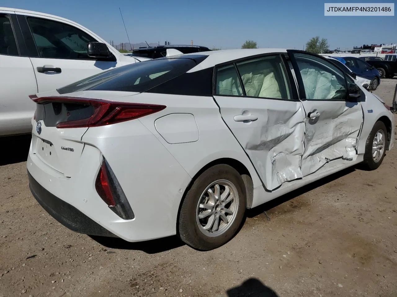 2022 Toyota Prius Prime Le VIN: JTDKAMFP4N3201486 Lot: 74861174