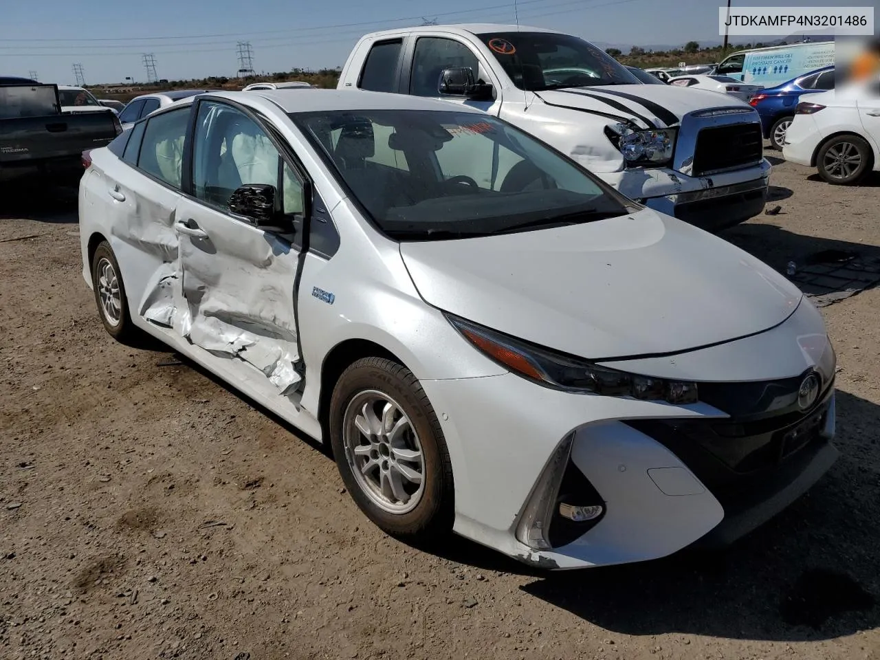 2022 Toyota Prius Prime Le VIN: JTDKAMFP4N3201486 Lot: 74861174