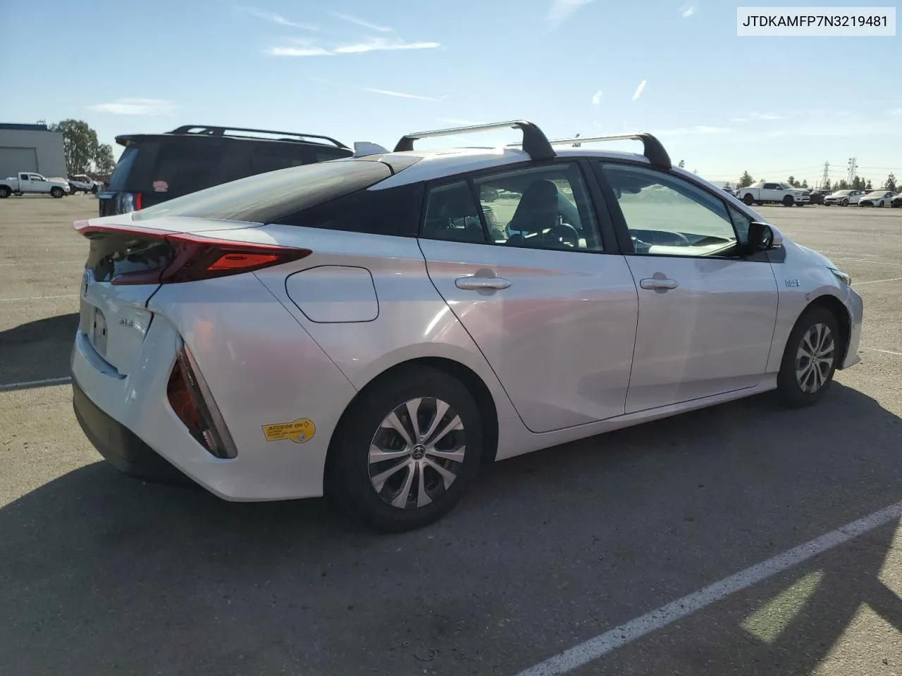 2022 Toyota Prius Prime Le VIN: JTDKAMFP7N3219481 Lot: 75329024