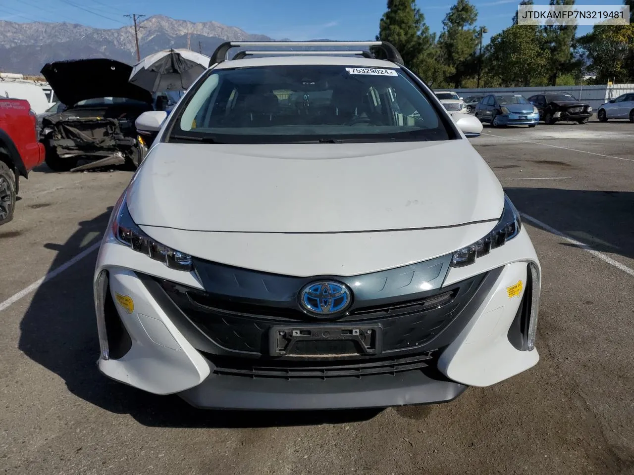 2022 Toyota Prius Prime Le VIN: JTDKAMFP7N3219481 Lot: 75329024