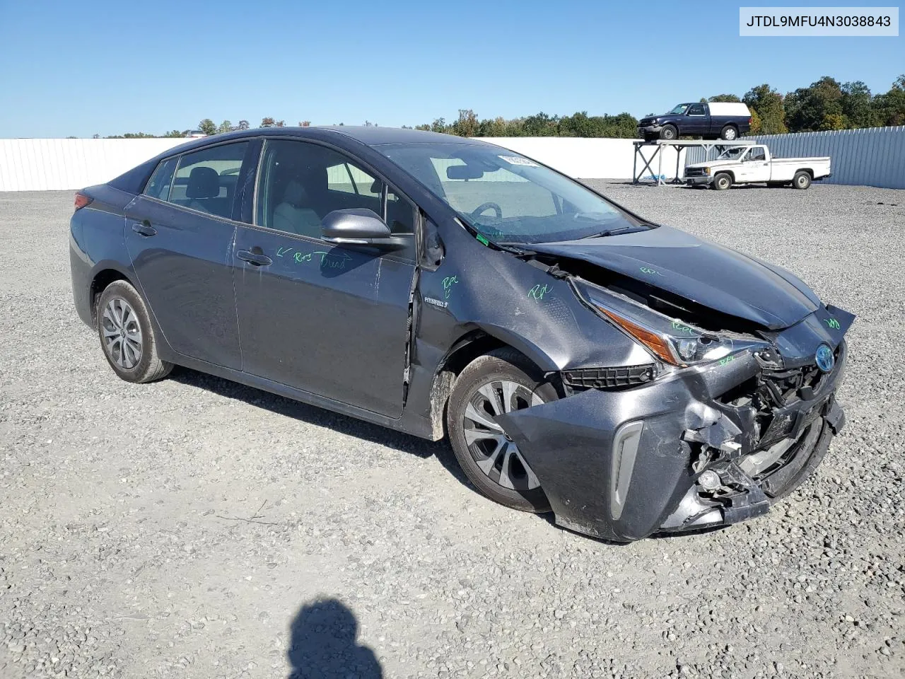 2022 Toyota Prius Le VIN: JTDL9MFU4N3038843 Lot: 76831584