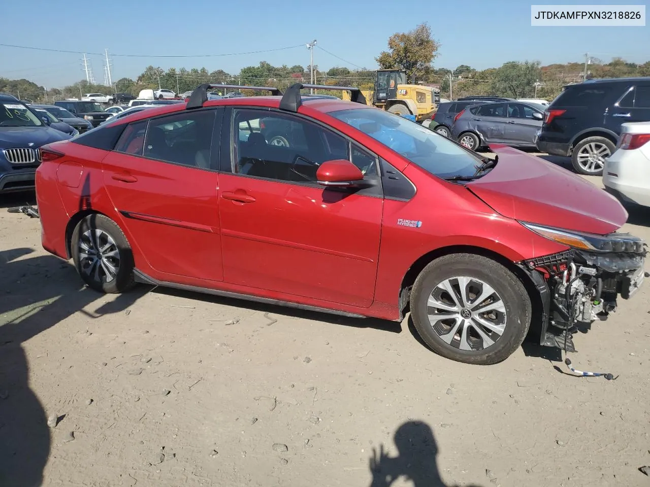 2022 Toyota Prius Prime Le VIN: JTDKAMFPXN3218826 Lot: 77025214