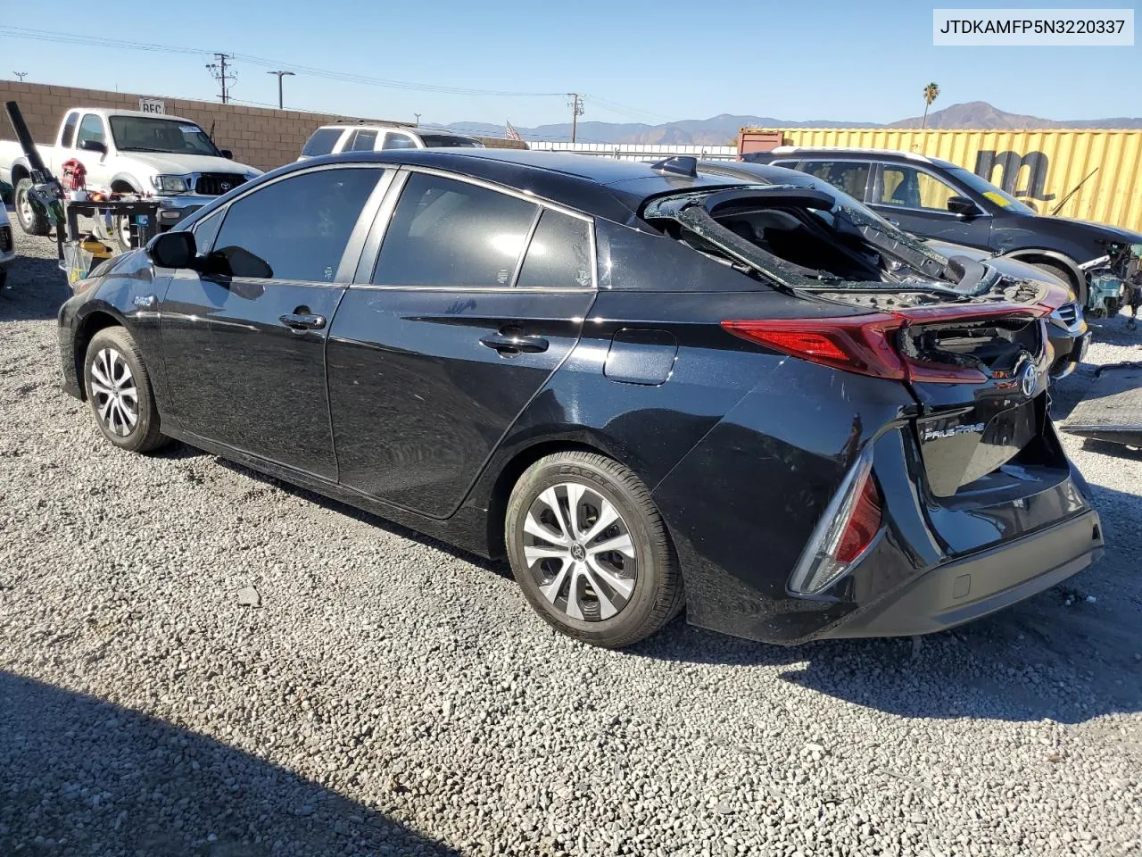 2022 Toyota Prius Prime Le VIN: JTDKAMFP5N3220337 Lot: 77398284