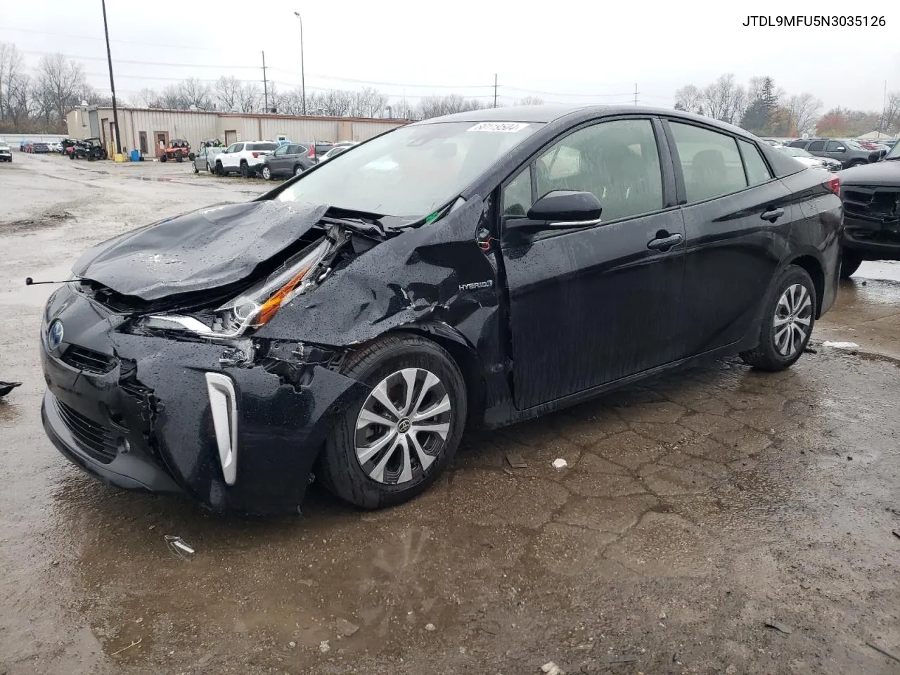 2022 Toyota Prius Le VIN: JTDL9MFU5N3035126 Lot: 80119504