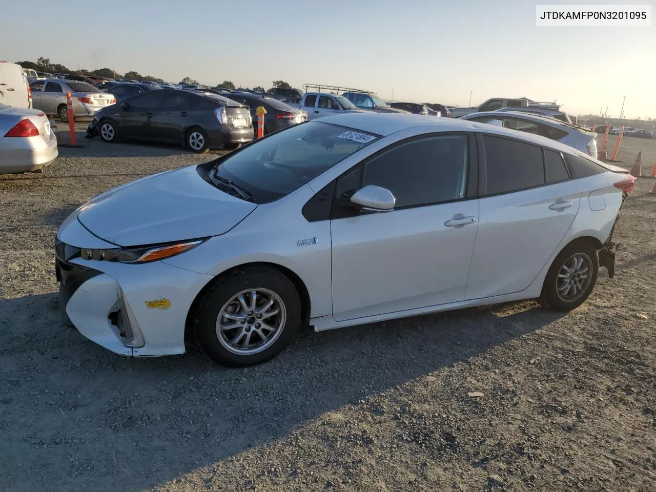 2022 Toyota Prius Prime Le VIN: JTDKAMFP0N3201095 Lot: 80121884