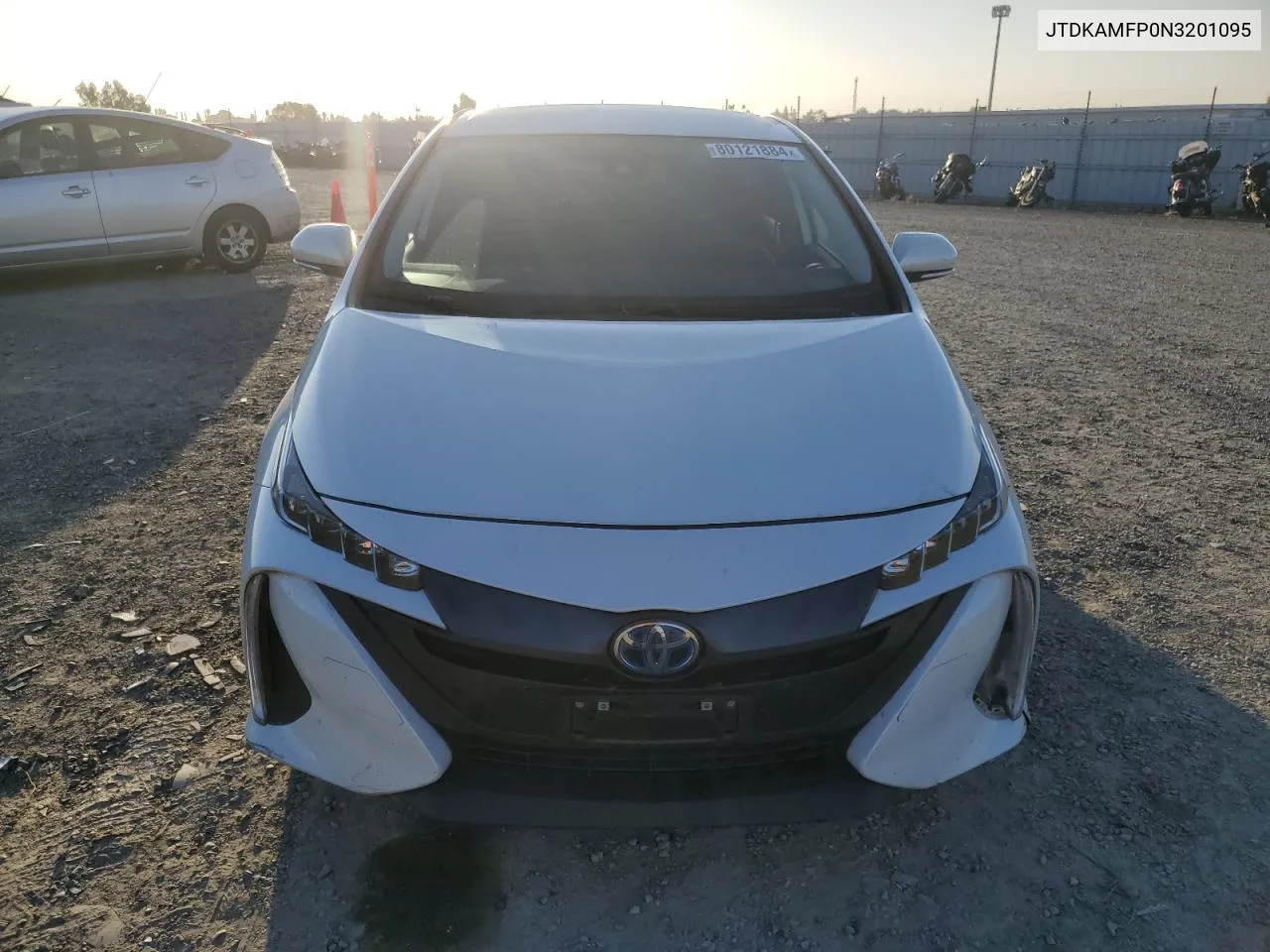 2022 Toyota Prius Prime Le VIN: JTDKAMFP0N3201095 Lot: 80121884