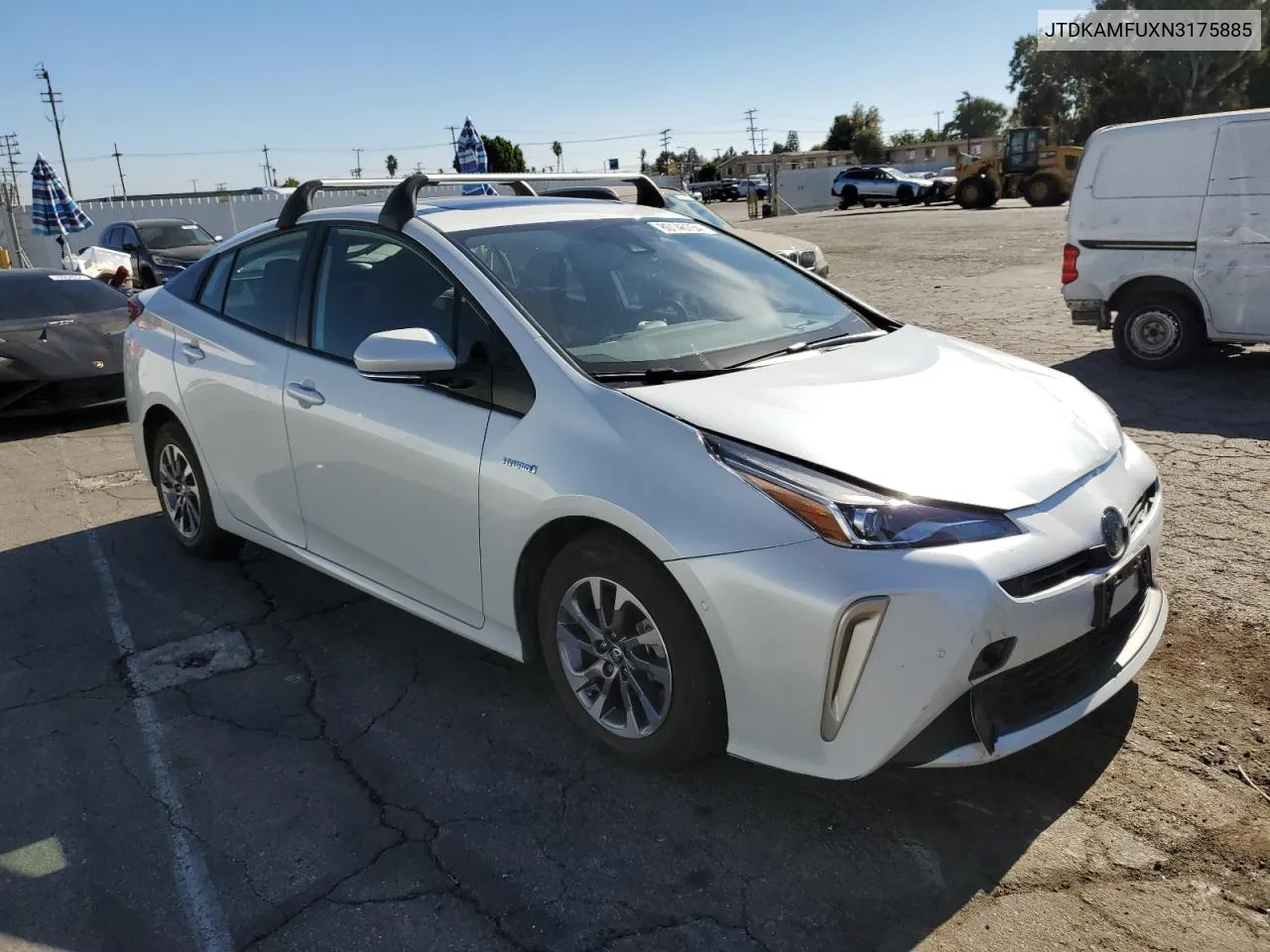 2022 Toyota Prius Night Shade VIN: JTDKAMFUXN3175885 Lot: 80146764