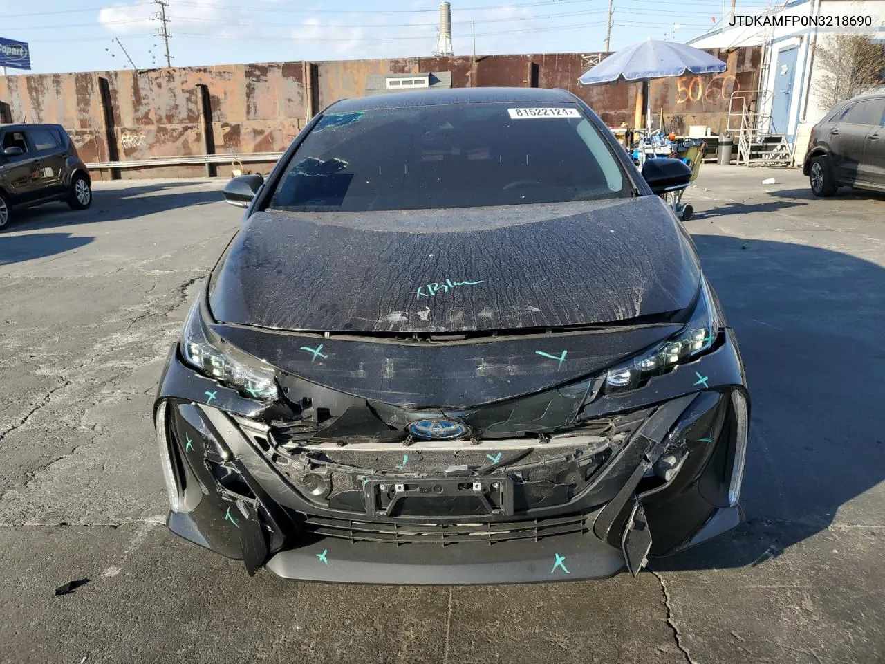 2022 Toyota Prius Prime Le VIN: JTDKAMFP0N3218690 Lot: 81522124