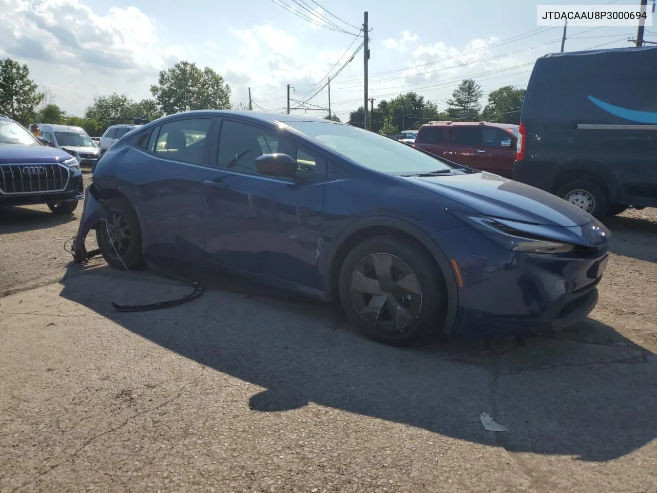 2023 Toyota Prius Le VIN: JTDACAAU8P3000694 Lot: 63066504