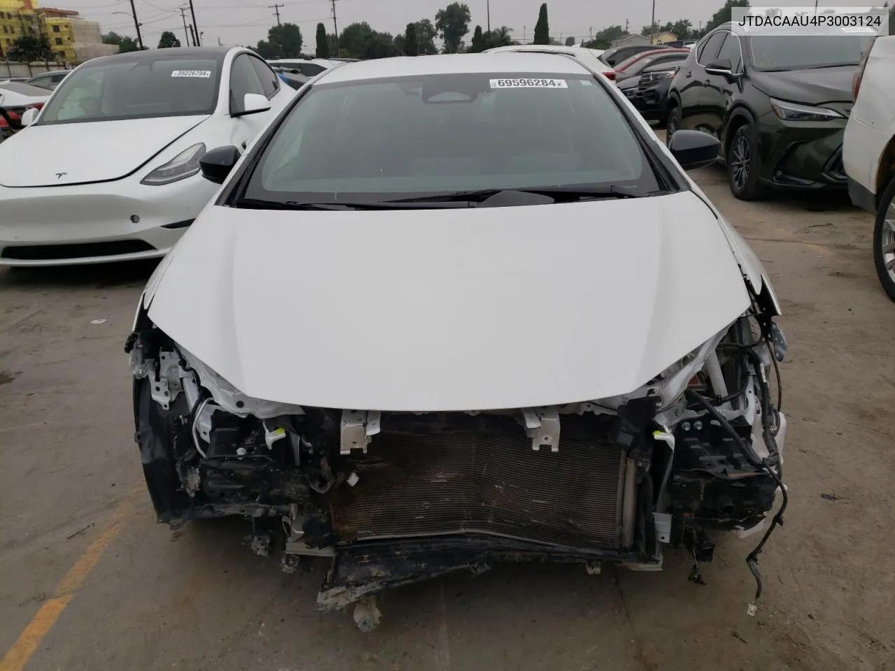 2023 Toyota Prius Le VIN: JTDACAAU4P3003124 Lot: 69596284